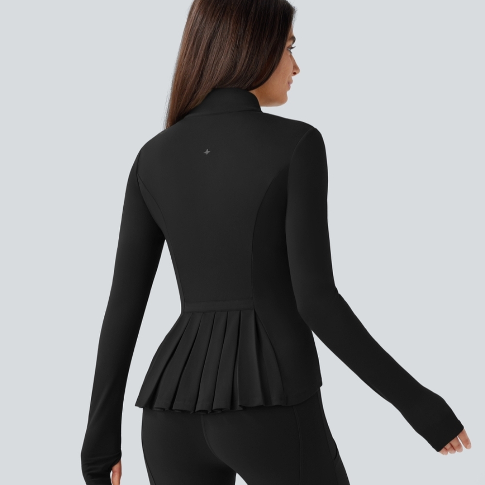 Halara Softlyzero Stand Collar Thumb Hole Pockets… - image 2